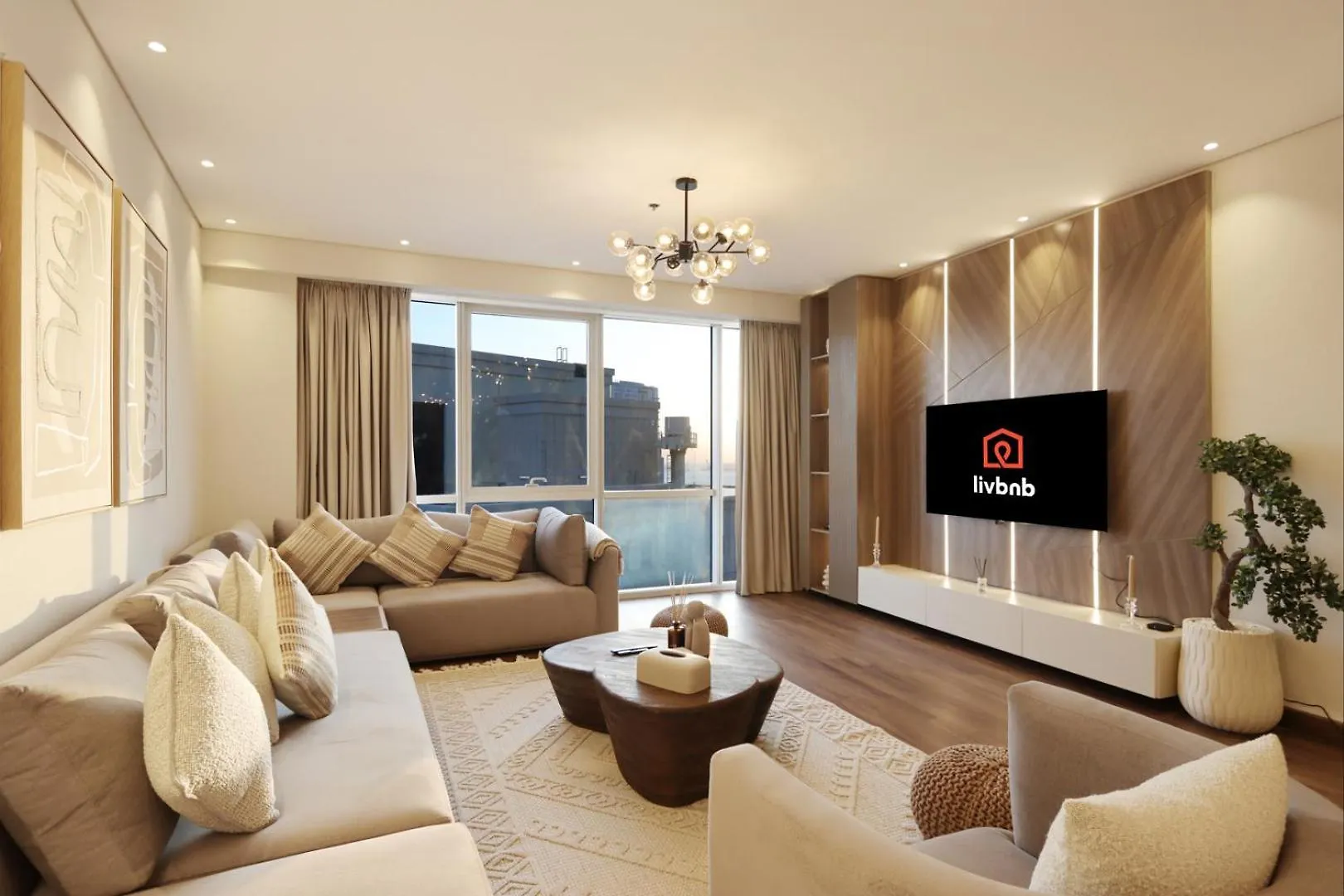 Livbnb-2B Stunner With Iconic Ain Dubai View 0*,