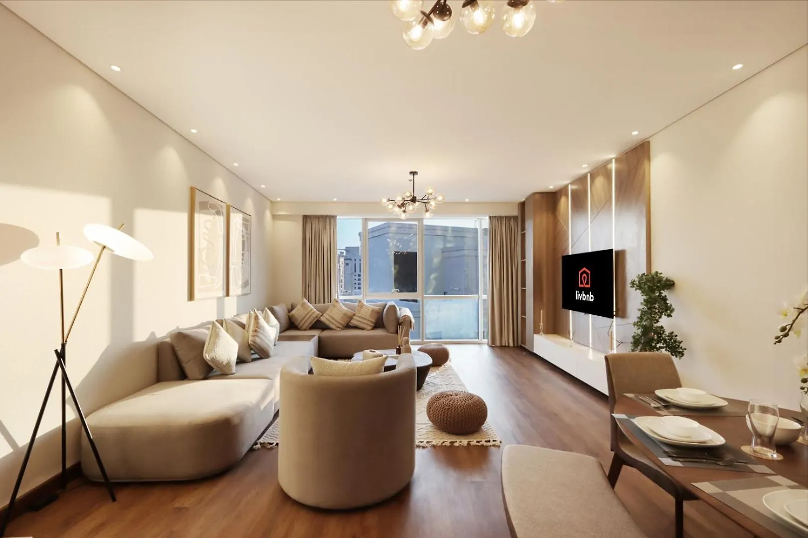 Livbnb-2B Stunner With Iconic Ain Dubai View Apartment